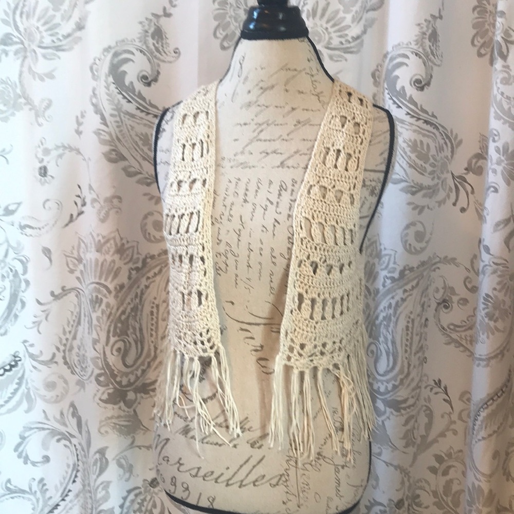 Crochet Tassle Vest